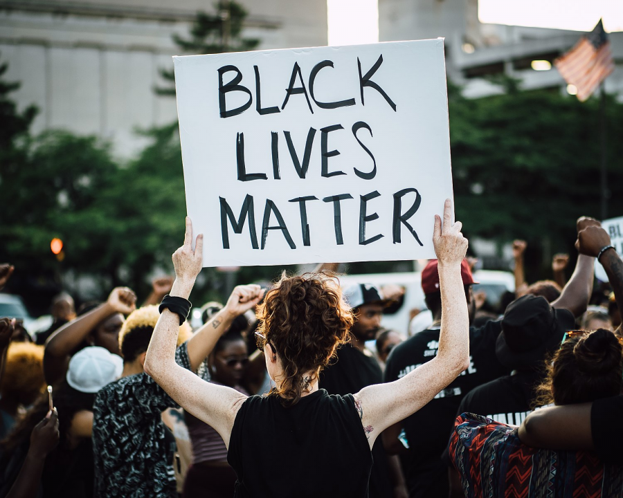 Black Lives Matter  protest in Baltimore during the nationwide protests.	