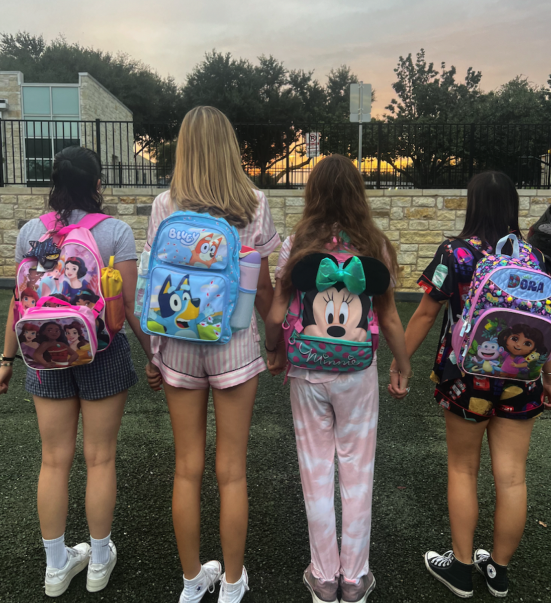 Seniors stand together admiring the senior sunrise, ready for the year ahead.